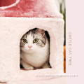 Cute boom Castle-type pet cat dog tree house